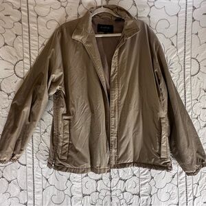 Brooks Brothers Men's Tan Khaki Golf Jacket medium